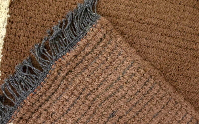 Tapis Népalais - 140 x 70 cm - marron