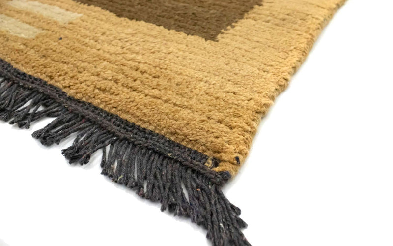 Tapis Népalais - 140 x 70 cm - marron