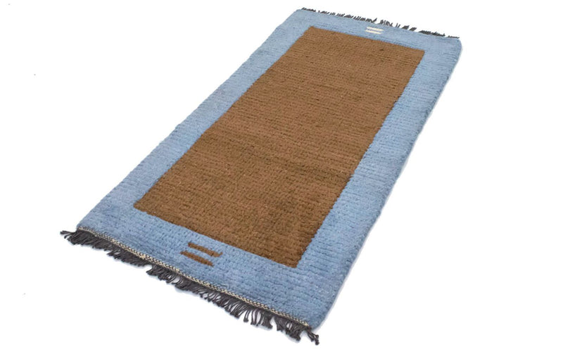 Tapis Népalais - 140 x 70 cm - marron