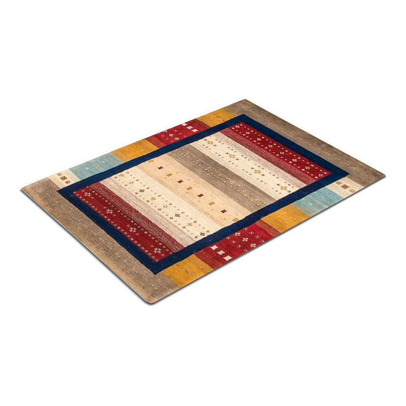 Tapis Gabbeh - Loribaft Persan - 181 x 123 cm - multicolore