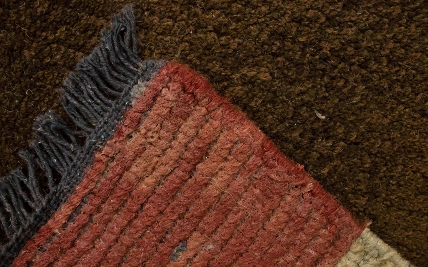 Tapis Népalais - 140 x 70 cm - marron