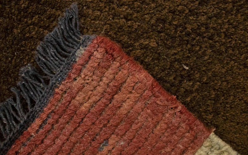 Tapis Népalais - 140 x 70 cm - marron