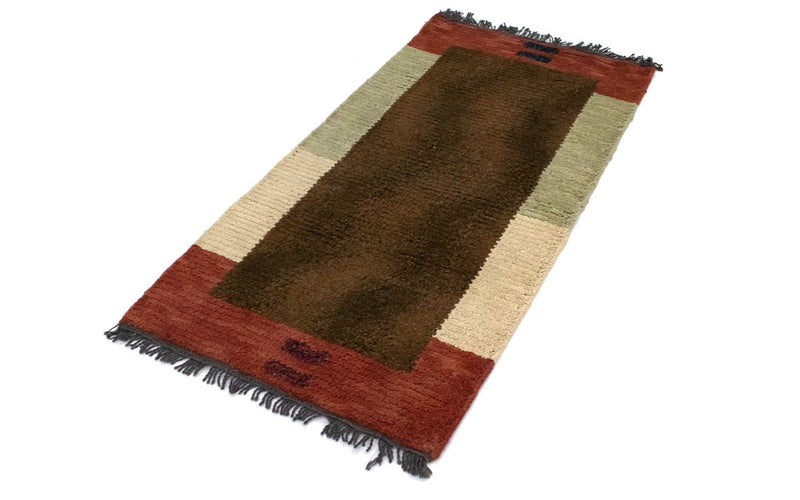 Tapis Népalais - 140 x 70 cm - marron