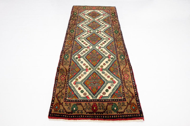 Tapis de couloir Tapis persan - Nomadic - 238 x 82 cm - beige