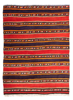 Tapis Kelim - Vieux - 255 x 210 cm - multicolore