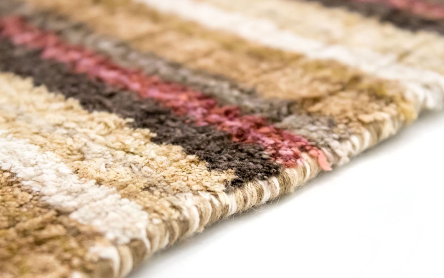 Tapis en viscose carré  - 200 x 200 cm - multicolore