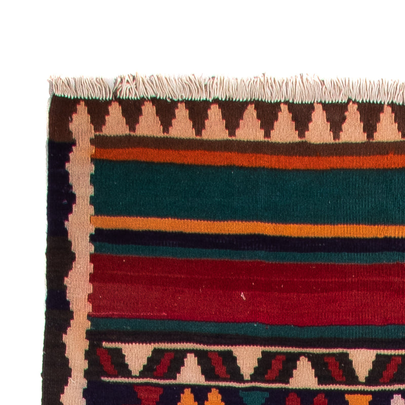 Tapis de couloir Tapis Kelim - Vieux - 370 x 145 cm - multicolore