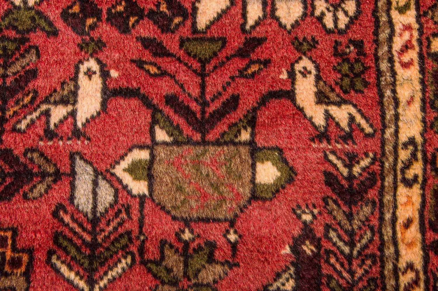 Tapis de couloir Tapis persan - Nomadic - 200 x 83 cm - rouge