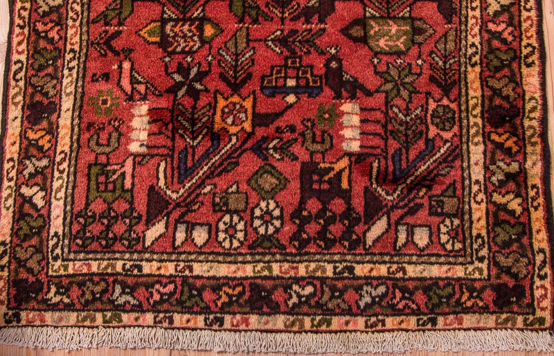 Tapis de couloir Tapis persan - Nomadic - 200 x 83 cm - rouge