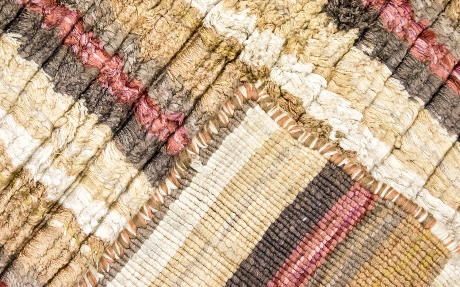 Tapis en viscose - 270 x 198 cm - multicolore