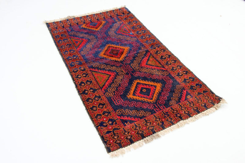 Tapis Belutsch - 140 x 79 cm - bleu