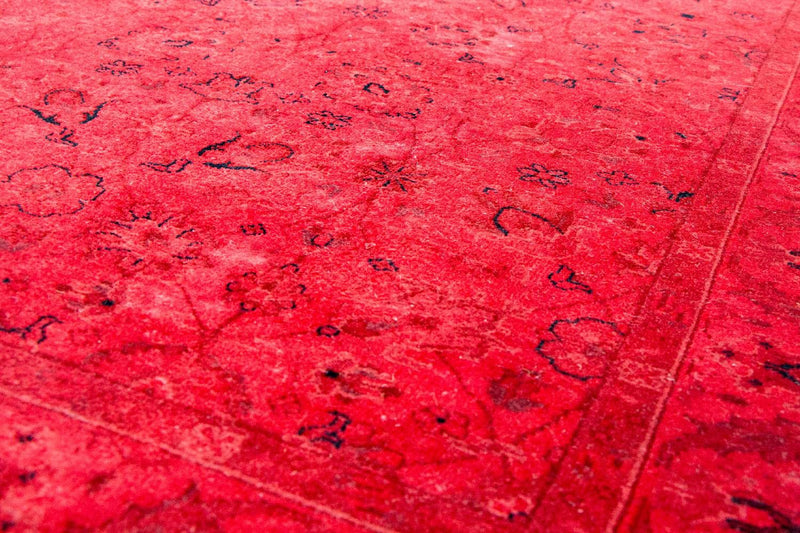 Tapis vintage - 180 x 124 cm - rouge