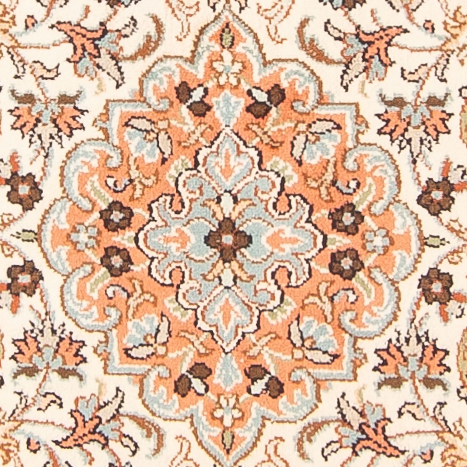 Tapis en soie - Soie du Cachemire - 125 x 78 cm - crème