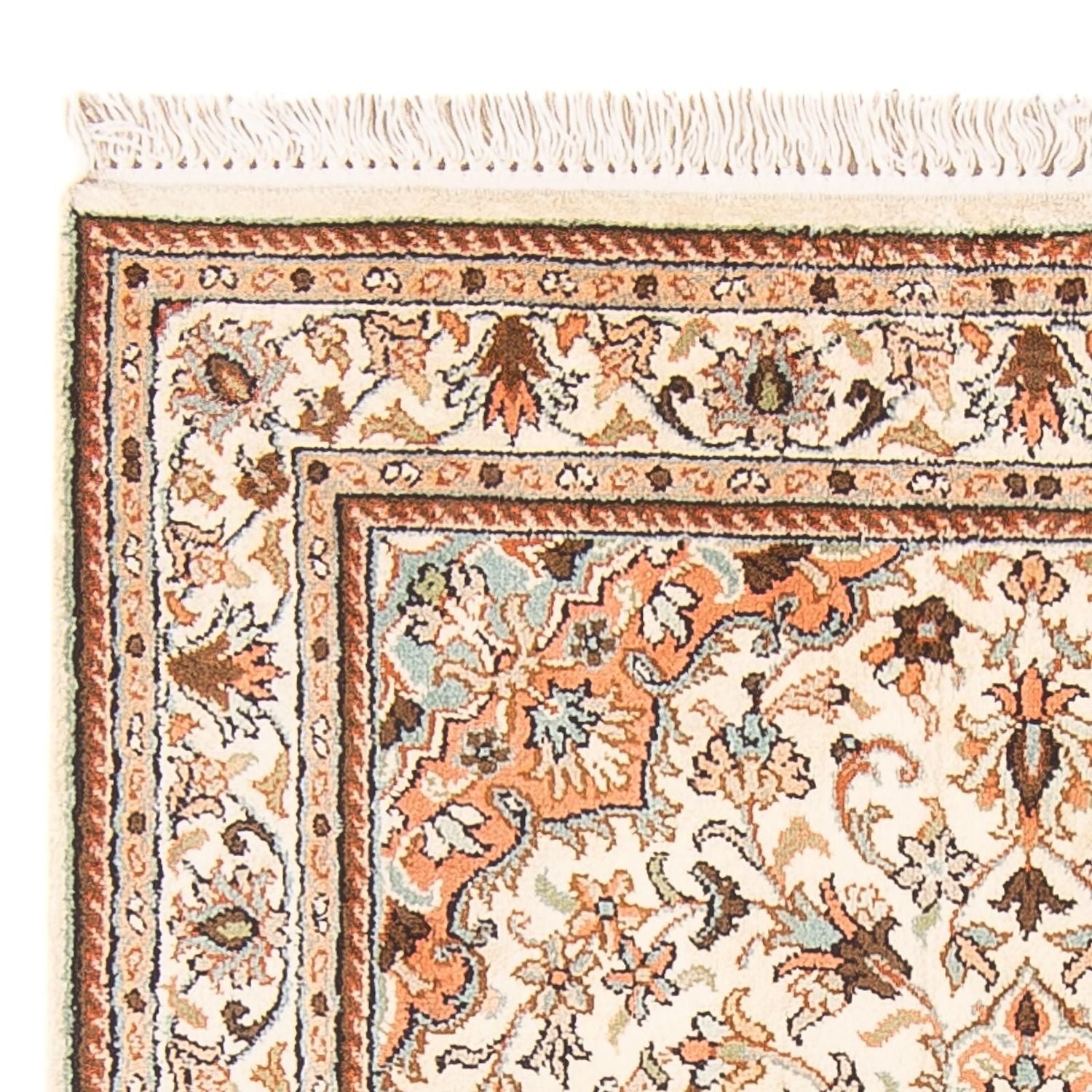 Tapis en soie - Soie du Cachemire - 125 x 78 cm - crème
