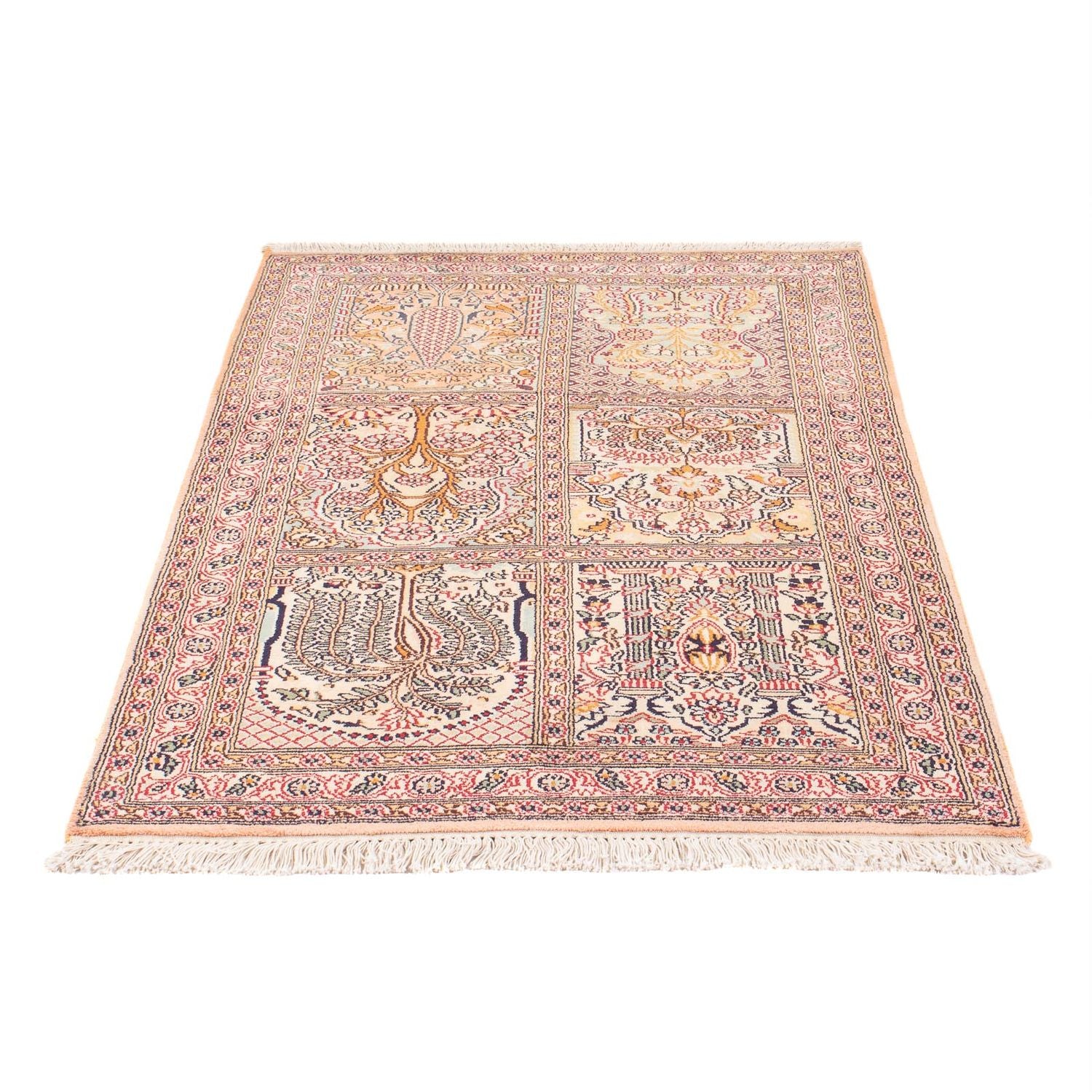 Tapis en soie - Soie du Cachemire - 119 x 79 cm - multicolore