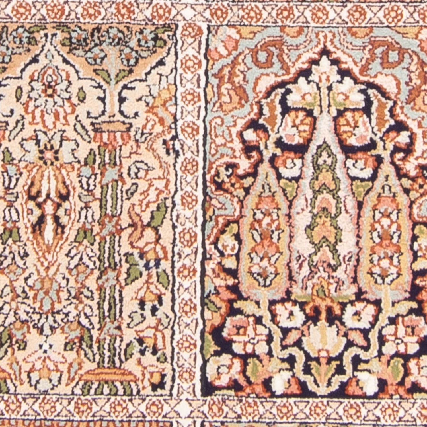 Tapis en soie - Soie du Cachemire - 148 x 92 cm - multicolore