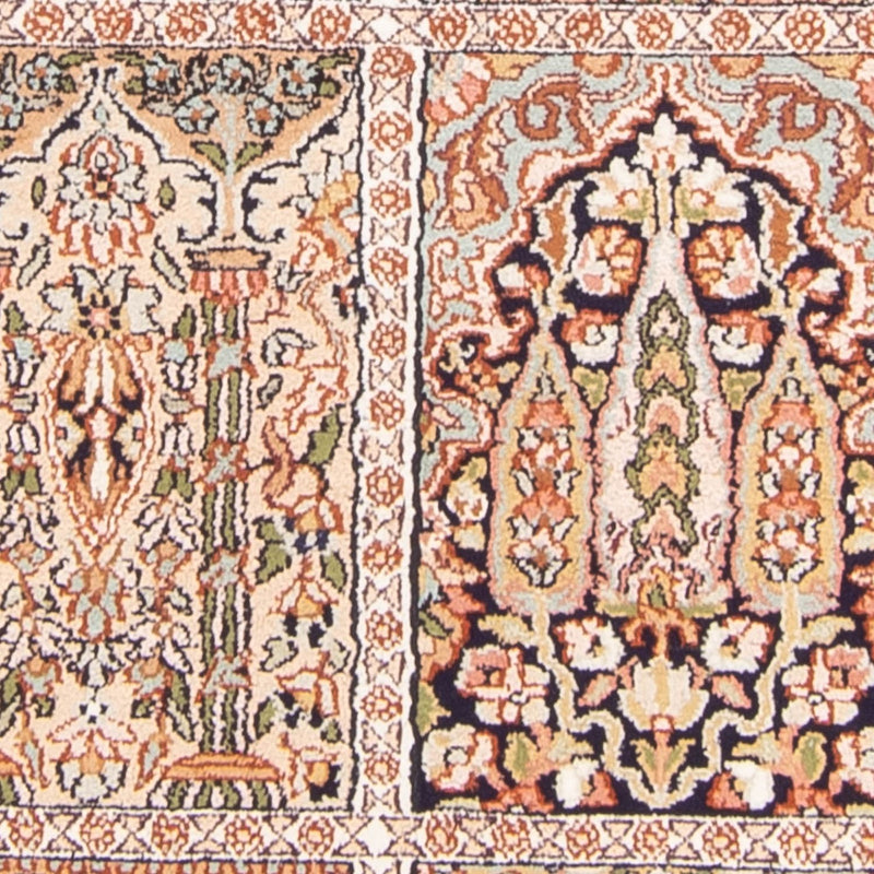 Tapis en soie - Soie du Cachemire - 148 x 92 cm - multicolore