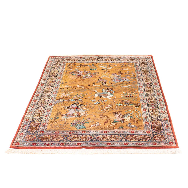 Tapis en soie - Ghom soie - Premium - 156 x 100 cm - or