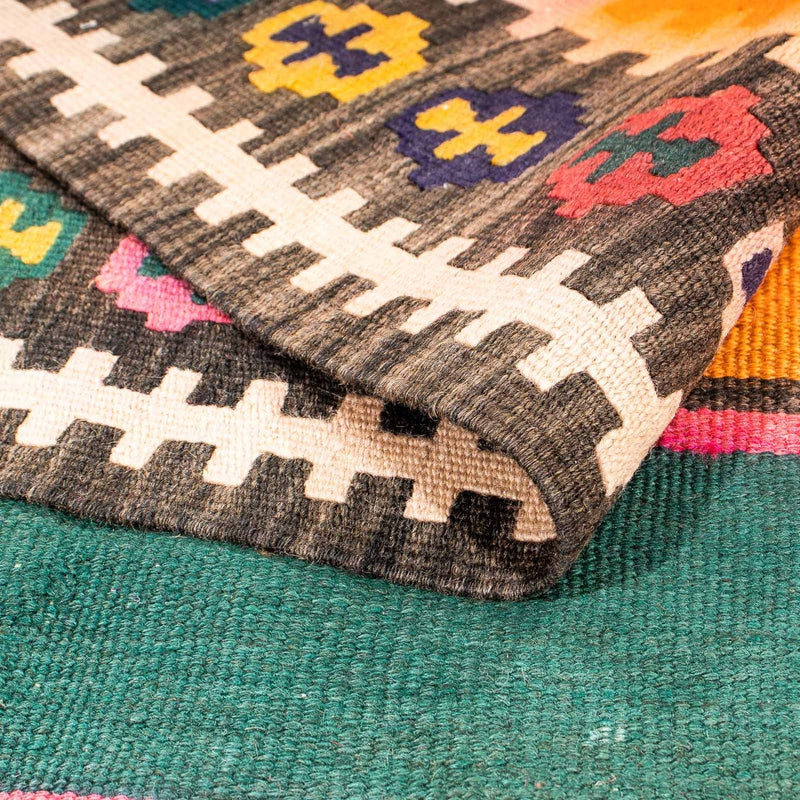 Tapis Kelim - Vieux - 190 x 130 cm - multicolore