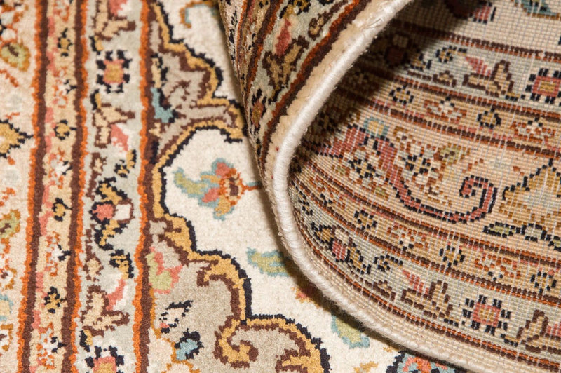 Tapis en soie - Soie du Cachemire - 123 x 79 cm - beige