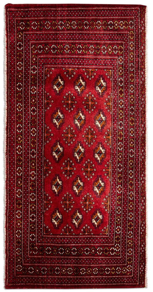 Tapis Turkaman - 140 x 70 cm - rouge
