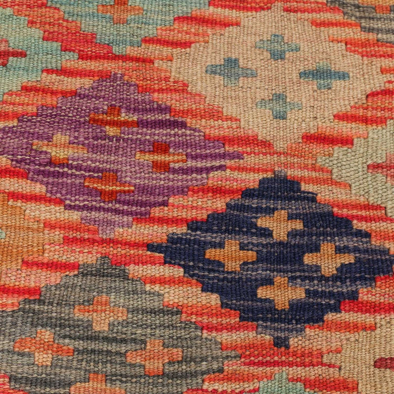 Tapis Kelim - Splash - 197 x 148 cm - multicolore