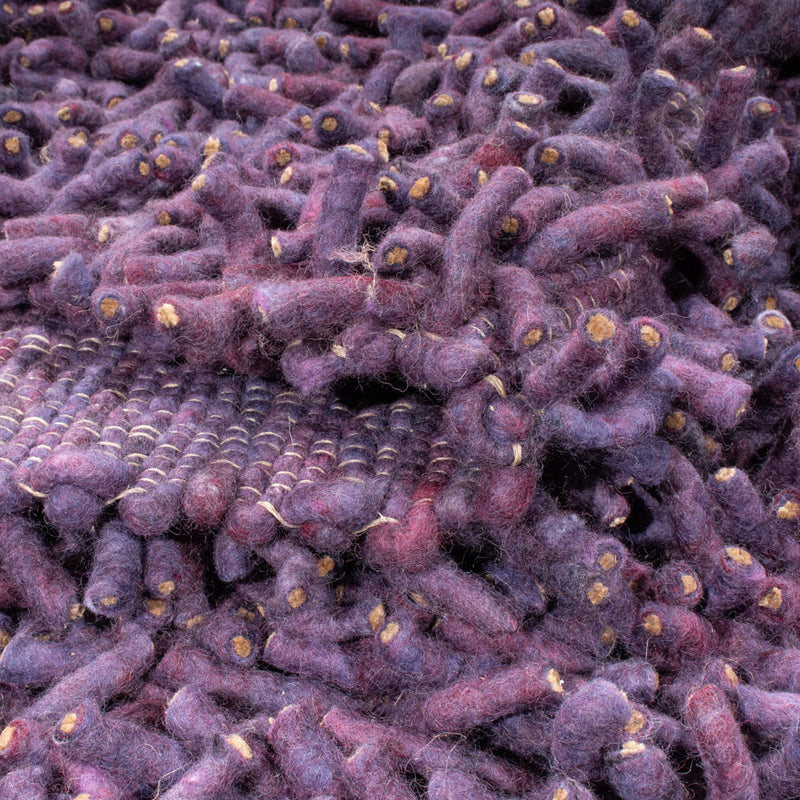 Tapis à poils longs - 240 x 170 cm - violet
