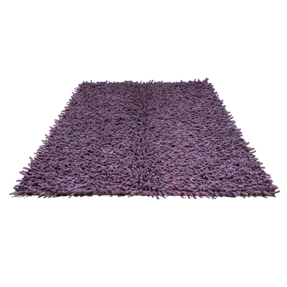Tapis à poils longs - 240 x 170 cm - violet