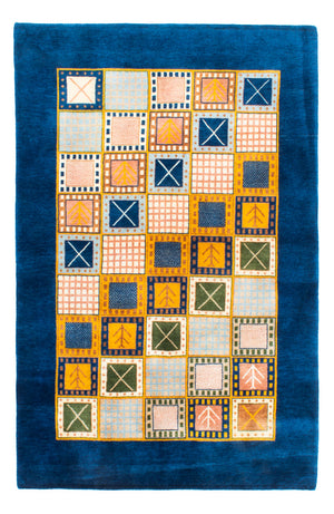 Tapis Gabbeh - Loribaft Persan - 161 x 110 cm - bleu