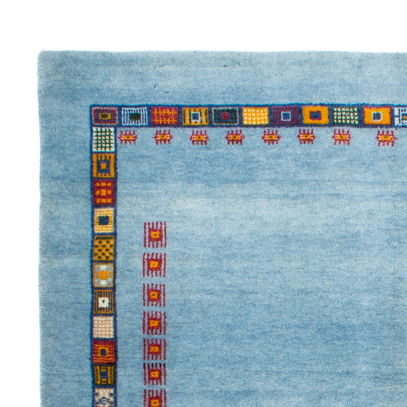 Tapis Gabbeh - Loribaft Persan - 174 x 126 cm - bleu clair