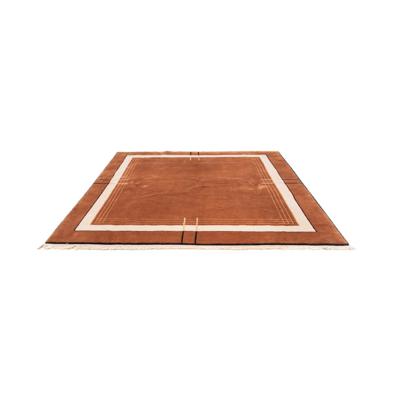 Tapis Népalais carré  - 250 x 250 cm - marron