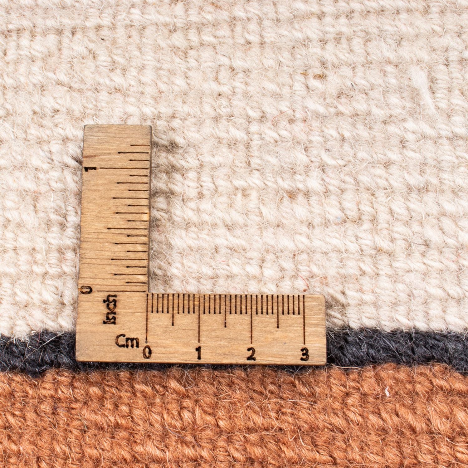 Tapis Népalais carré  - 250 x 250 cm - marron