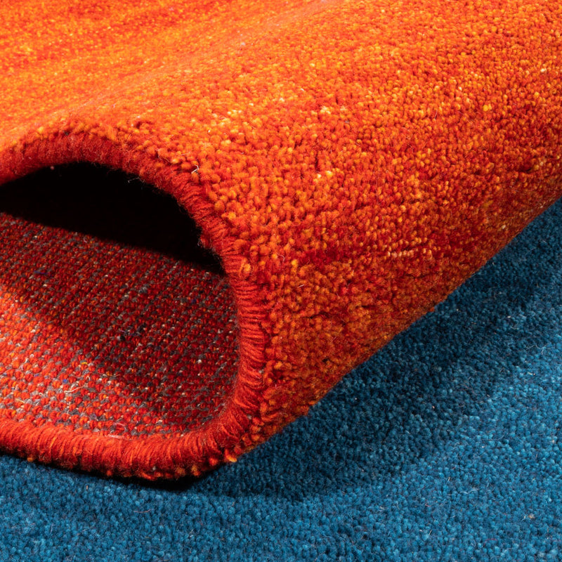 Tapis Gabbeh - Indus - 387 x 297 cm - bleu