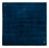 Tapis Gabbeh - Indus carré  - 261 x 246 cm - bleu foncé