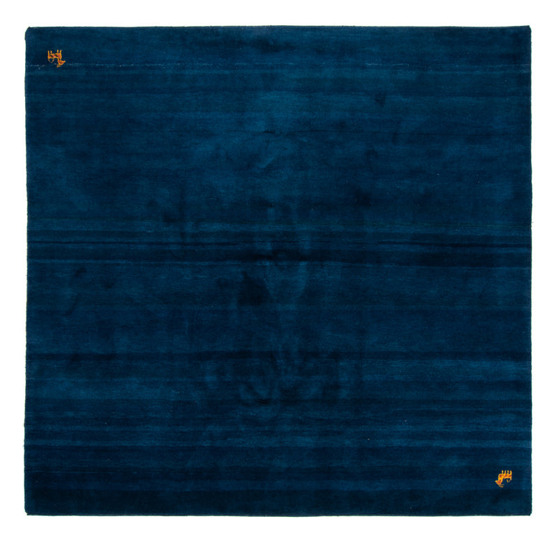 Tapis Gabbeh - Indus carré  - 261 x 246 cm - bleu foncé