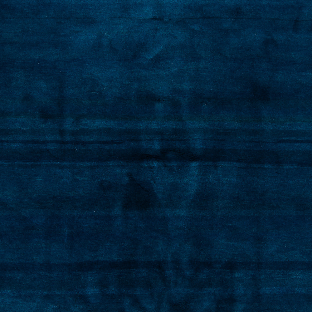 Tapis Gabbeh - Indus carré  - 261 x 246 cm - bleu foncé