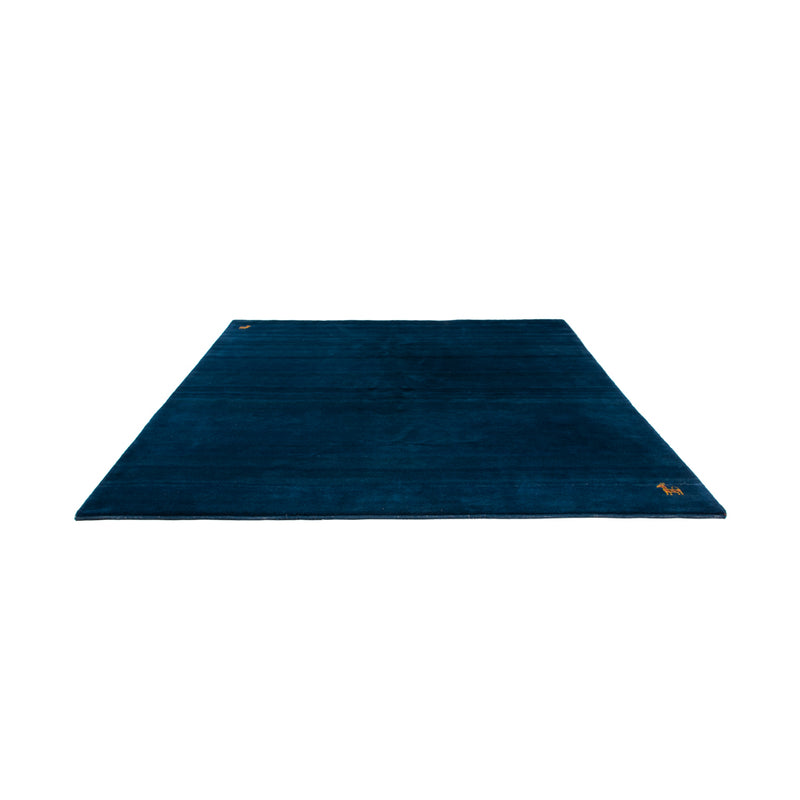 Tapis Gabbeh - Indus carré  - 261 x 246 cm - bleu foncé