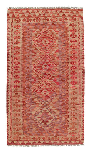 Tapis de couloir Tapis Kelim - Splash - 185 x 101 cm - multicolore
