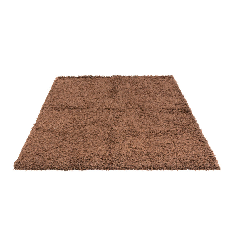 Tapis à poils longs - 190 x 133 cm - marron