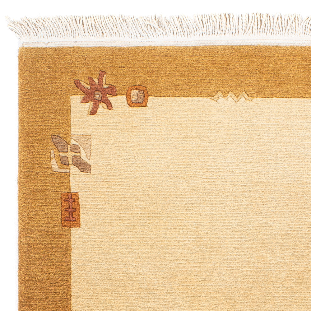 Tapis Népalais - Royal - 143 x 71 cm - beige