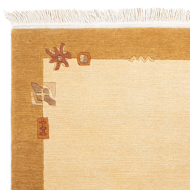 Tapis Népalais - Royal - 143 x 71 cm - beige