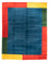 Tapis Gabbeh - Indus - 390 x 298 cm - bleu