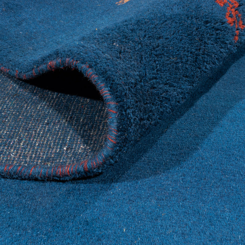 Tapis Gabbeh - Indus - 396 x 293 cm - bleu