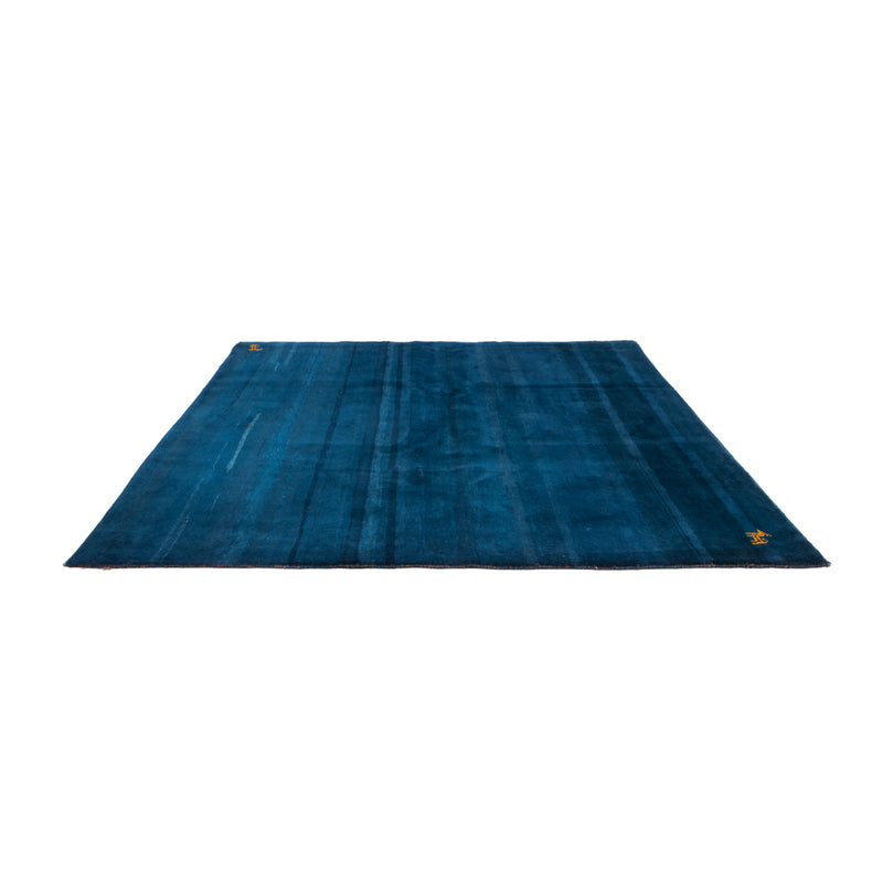 Tapis Gabbeh - Indus carré  - 255 x 250 cm - bleu