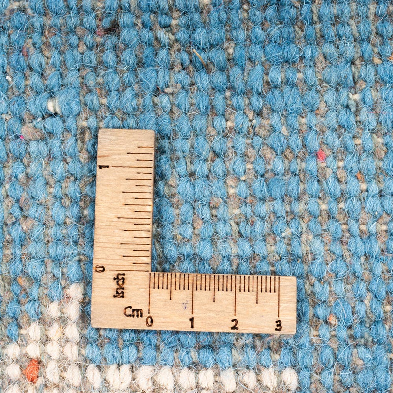 Tapis Gabbeh - Indus ronde  - 195 x 195 cm - bleu
