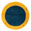 Tapis Gabbeh - Indus ronde  - 195 x 195 cm - bleu