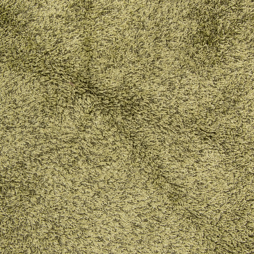 Tapis à poils longs ronde  - 200 x 200 cm - vert olive