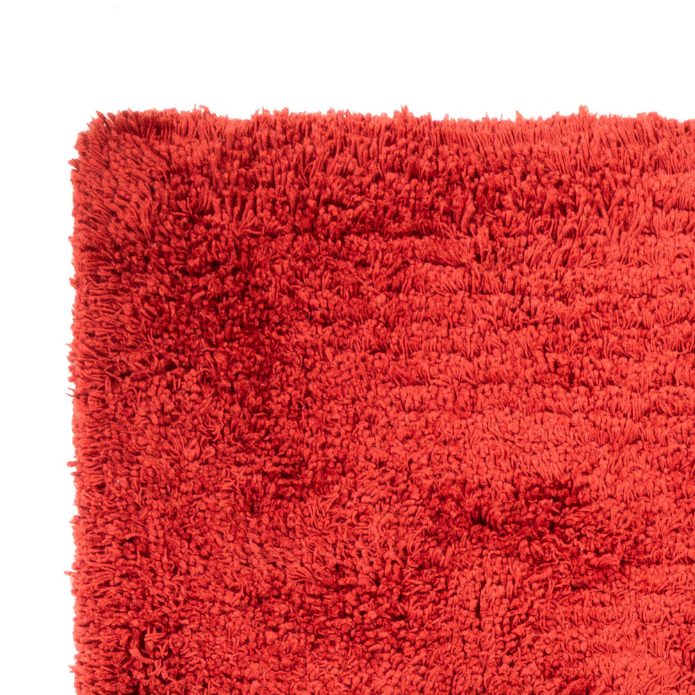 Tapis à poils longs - 200 x 140 cm - rouge