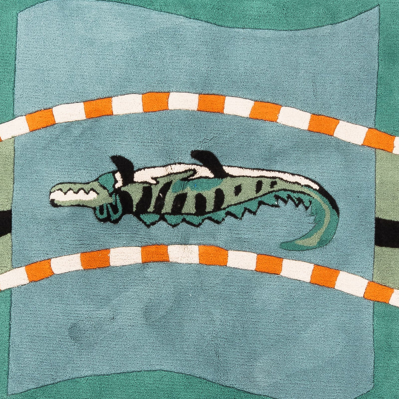Tapis pour enfants ronde  - 200 x 200 cm - bleu