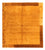 Tapis Népalais carré  - 207 x 199 cm - rouille